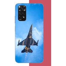 Aksesuarist Redmi Note 11-11S Uyumlu Gökyüzüne Yükseliş Baskılı Silikon Kılıf