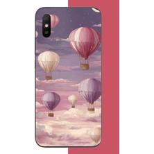 Aksesuarist Redmi 9A Uyumlu Uçan Balon Baskılı Silikon Kılıf