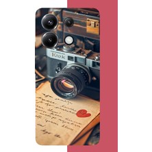 Aksesuarist Poco X6 Pro Uyumlu Paloroid Kamera Baskılı Silikon Kılıf