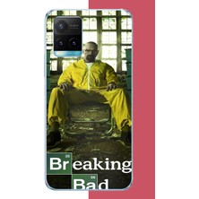 Aksesuarist Vivo Y21S Uyumlu Breaking Bad Baskılı Silikon Kılıf