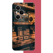 Aksesuarist Honor 400 Pro Uyumlu 90'lar Kaset Baskılı Silikon Kılıf
