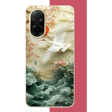 Aksesuarist Redmi A5 Uyumlu Uçan Leylek Baskılı Silikon Kılıf