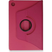 Dorasan Samsung Galaxy Tab A9 Plus Kılıf 360 Tablet Deri Kılıf - Pembe