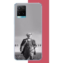 Aksesuarist Vivo Y21S Uyumlu Atatürk 1881 1938 Baskılı Silikon Kılıf