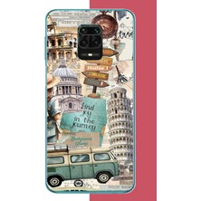 Aksesuarist Redmi Note 9 Pro-9s Uyumlu Travel2 Baskılı Silikon Kılıf