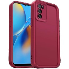 Dorasan Oppo A16 Kılıf Viera Silikon - Bordo