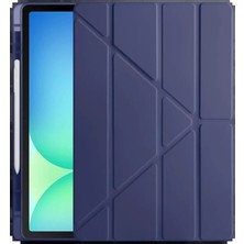 Dorasan Apple iPad Pro 11 (2024) Kılıf Kalemlikli Hugo Tablet Kılıfı - Lacivert