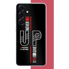 Aksesuarist Samsung Galaxy S25 Uyumlu Asla Pes Etme Baskılı Silikon Kılıf