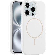 Dorasan Joko Apple iPhone 15 Pro Max Kılıf Jully Magsafe Kapak - Beyaz
