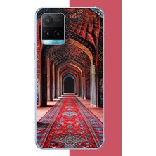 Aksesuarist Vivo Y21S Uyumlu Osmanlı Mimarı Baskılı Silikon Kılıf