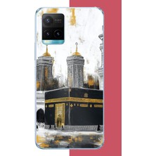 Aksesuarist Vivo Y21S Uyumlu Kabe6 Baskılı Silikon Kılıf