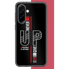 Aksesuarist Samsung Galaxy A36 Uyumlu Asla Pes Etme Baskılı Silikon Kılıf