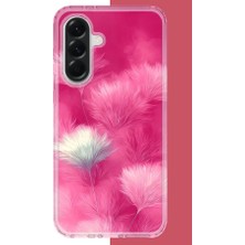 Aksesuarist Samsung Galaxy A16 Uyumlu Pembe Tüyler Baskılı Silikon Kılıf