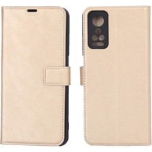Dorasan General Mobile Gm 22 Pro Trend S Plus Kapaklı Telefon Kılıf - Gold
