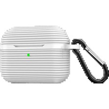 Dorasan Apple Airpods Pro 3 (3.nesil) Raven Silikon Kılıf - Beyaz