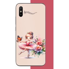 Aksesuarist Redmi 9A Uyumlu Minik Balerin2 Baskılı Silikon Kılıf