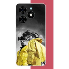 Aksesuarist Tecno Spark Go 2024 Uyumlu Breaking Bad1 Baskılı Silikon Kılıf