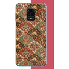 Aksesuarist Redmi Note 9 Pro-9s Uyumlu Çini Motif Baskılı Silikon Kılıf