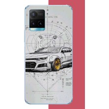 Aksesuarist Vivo Y21S Uyumlu Camaro Baskılı Silikon Kılıf