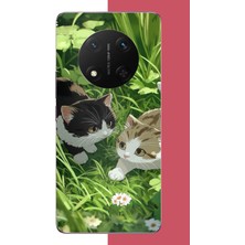 Aksesuarist Honor X9C Uyumlu Yavru Kediler Baskılı Silikon Kılıf