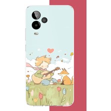 Aksesuarist General Mobile Gm 24 Pro Uyumlu Gitarlı Küçük Prens Baskılı Silikon Kılıf