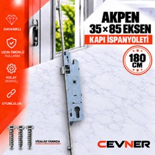 Akpen 35X85 Eksen Kapı Ispanyoleti 180 cm - Montaj Vidaları Dahil