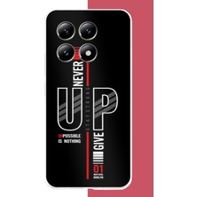 Aksesuarist Xiaomi Mi 14T Pro Uyumlu Asla Pes Etme Baskılı Silikon Kılıf