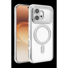 Dorasan Huawei Honor 600 Joke Simli Magneticsafe Kılıf - Gümüş