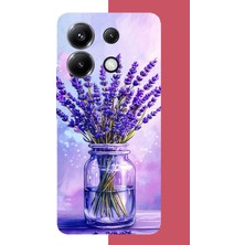 Aksesuarist Poco X6 Pro Uyumlu Lavanta Baskılı Silikon Kılıf