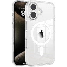 Dorasan Joko Apple iPhone 16 Gleam Pc Sert Magsafe Kılıf - Şeffaf