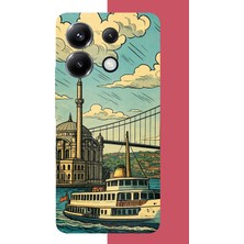Aksesuarist Poco X6 Pro Uyumlu Istanbul Baskılı Silikon Kılıf