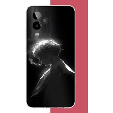 Aksesuarist General Mobile Gm 24 Pro Uyumlu Karanlıktaki Anime Karakteri Baskılı Silikon Kılıf