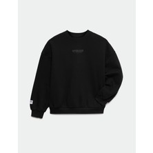 Marks & Spencer Grafik Baskılı Pamuklu Sweatshirt