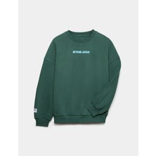 Marks & Spencer Grafik Baskılı Pamuklu Sweatshirt