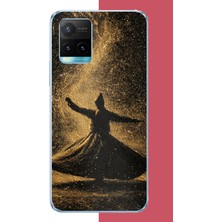 Aksesuarist Vivo Y21S Uyumlu Semazen Baskılı Silikon Kılıf