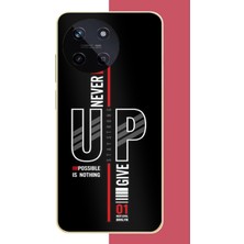 Aksesuarist Realme 11 4g Uyumlu Asla Pes Etme Baskılı Silikon Kılıf