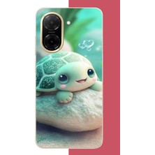 Aksesuarist Redmi A5 Uyumlu Sevimli Kaplumbağa Baskılı Silikon Kılıf