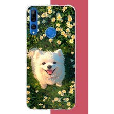 Aksesuarist Honor 9x Uyumlu Kaniş Köpek Baskılı Silikon Kılıf