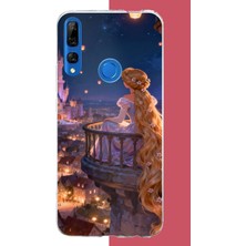 Aksesuarist Honor 9x Uyumlu Rapunzel Baskılı Silikon Kılıf