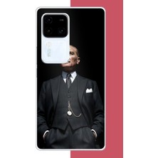 Aksesuarist Vivo V30 Uyumlu Atatürk 7 Baskılı Silikon Kılıf
