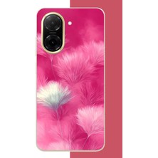Aksesuarist Redmi A5 Uyumlu Pembe Tüyler Baskılı Silikon Kılıf