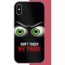 Aksesuarist iPhone Xs Max Uyumlu Telefonuma Dokunma1.jpeg Baskılı Silikon Kılıf