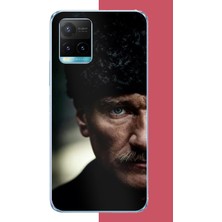 Aksesuarist Vivo Y21S Uyumlu Atatürk4 Baskılı Silikon Kılıf
