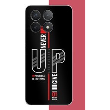 Aksesuarist Poco F6 Pro Uyumlu Asla Pes Etme Baskılı Silikon Kılıf