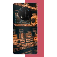 Aksesuarist Honor Magic 7 Lite Uyumlu 90'lar Kaset Baskılı Silikon Kılıf