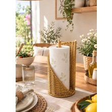 Yzhome Rattan Hasır Kağıt Havluluk Düzenleyici Organizer 28*14CM