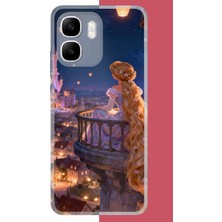 Aksesuarist Infinix Smart 10 Uyumlu Rapunzel Baskılı Silikon Kılıf