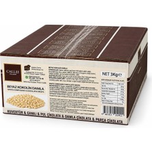 Callei Chocolate Beyaz Damla Çikolata 3 kg
