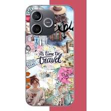 Aksesuarist Honor 600 Uyumlu Travel3 Baskılı Silikon Kılıf