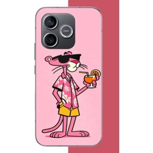 Aksesuarist Honor 600 Uyumlu Pembe Panter 1 Baskılı Silikon Kılıf